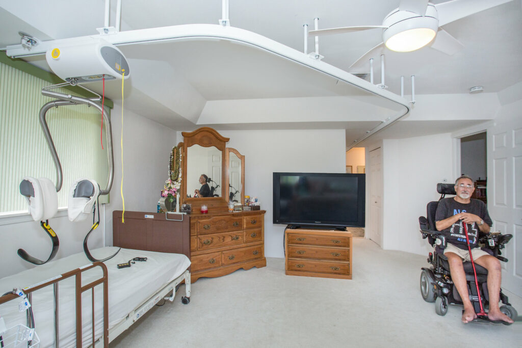 Surehands ceiling lift bedroom